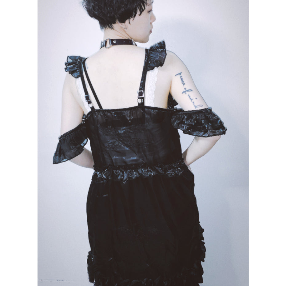 OFF SHOULDER SMOKE DRESS