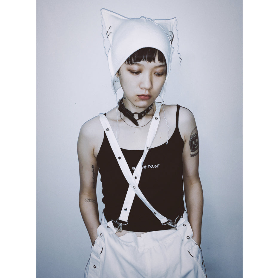 PIERCED HORN KNIT CAP