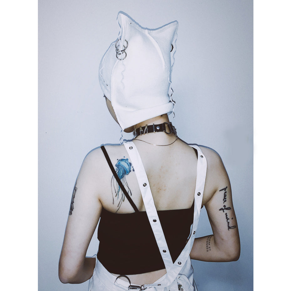 PIERCED HORN KNIT CAP