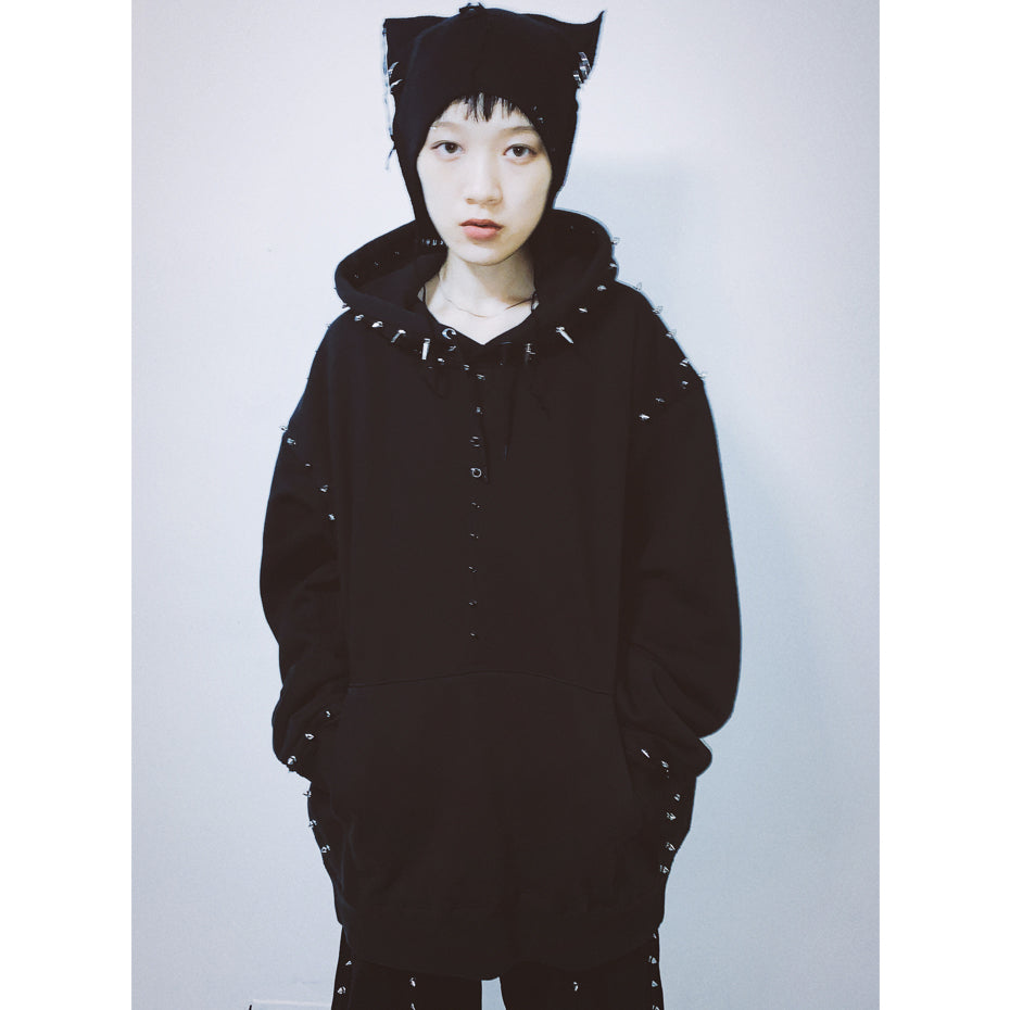 PIERCED HORN KNIT CAP