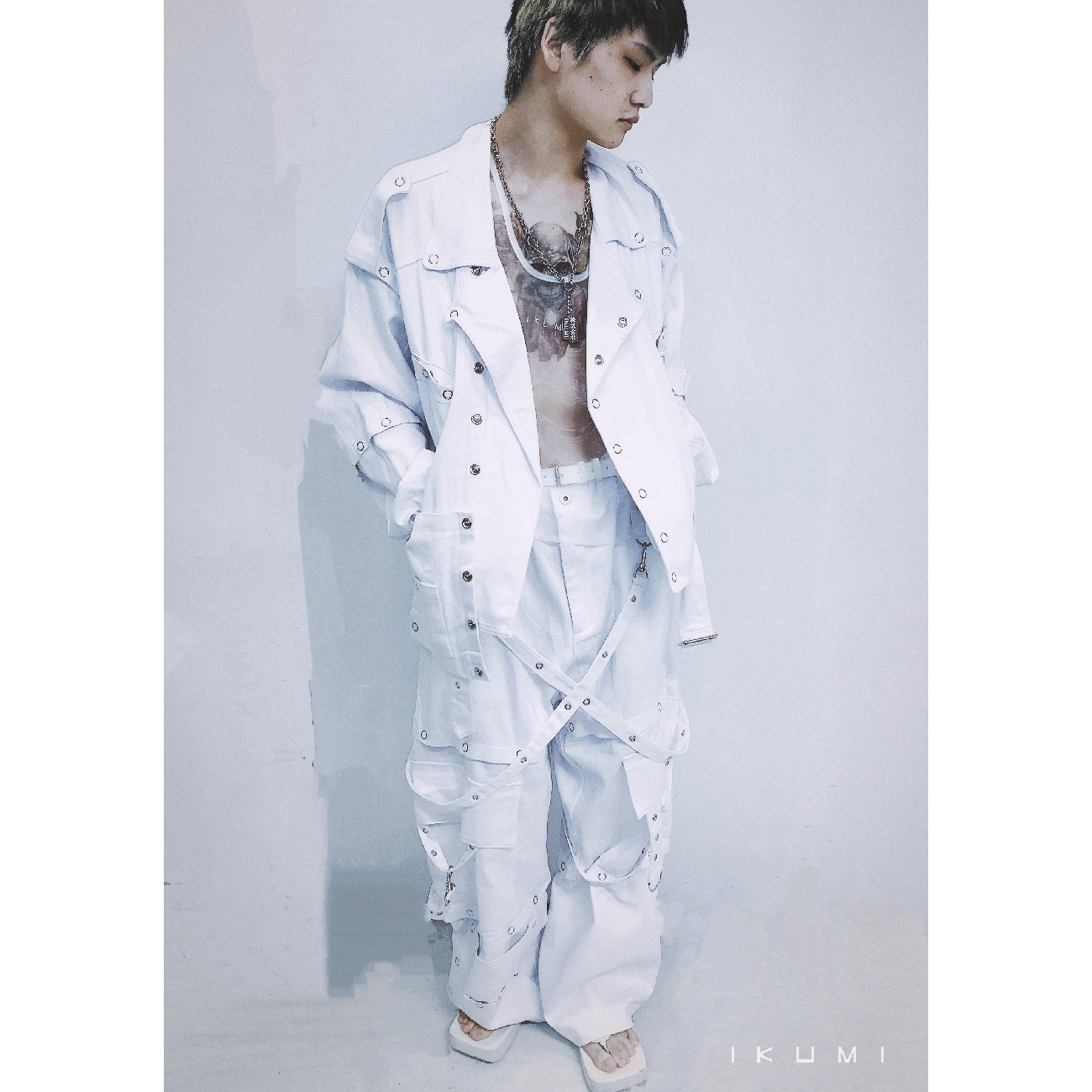SNAPBOTTON DENIM PANTS