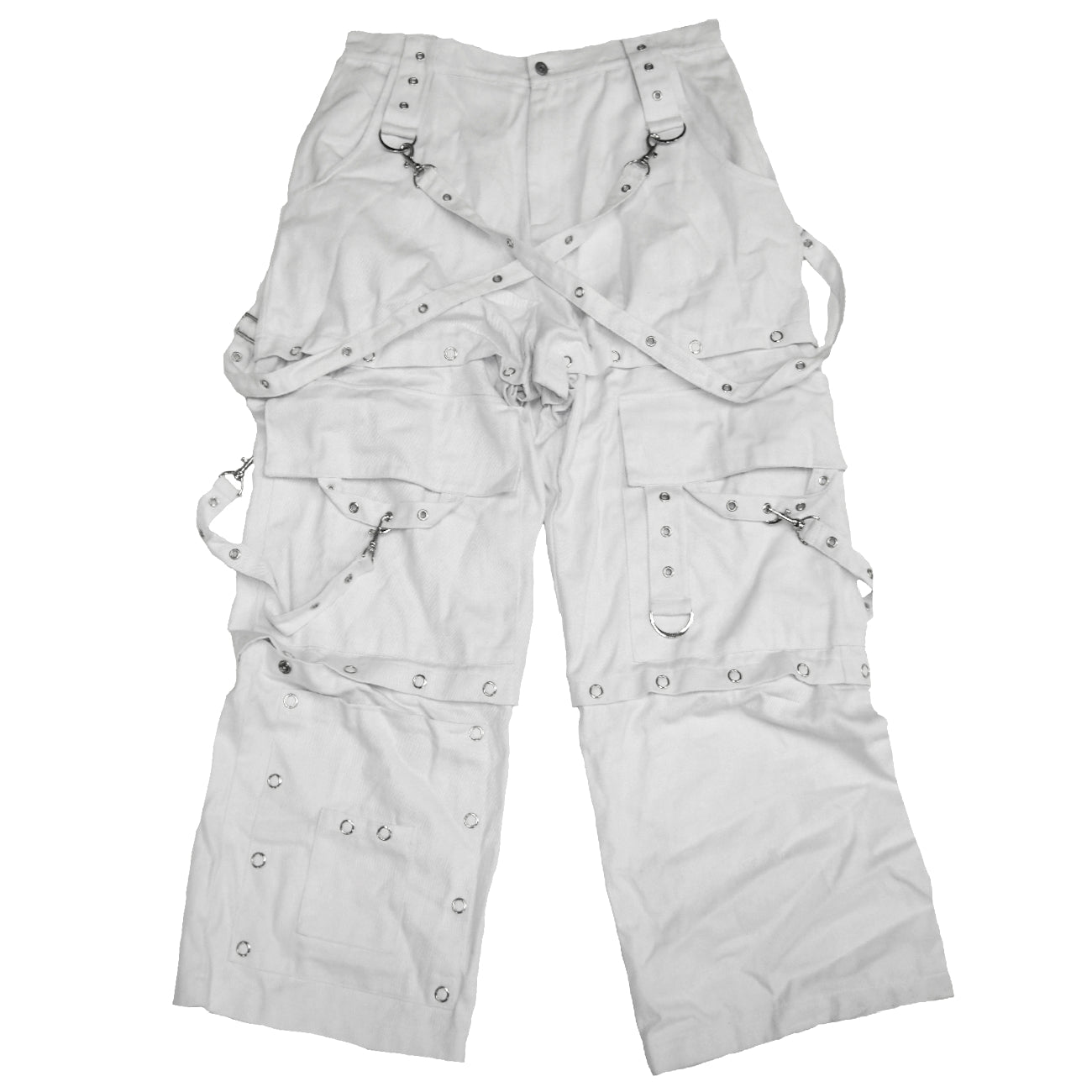 SNAP BUTTON DENIM PANTS