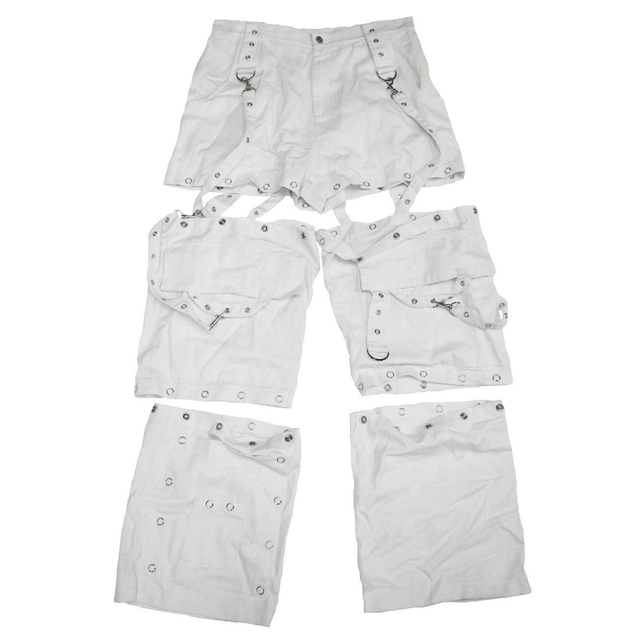SNAP BUTTON DENIM PANTS