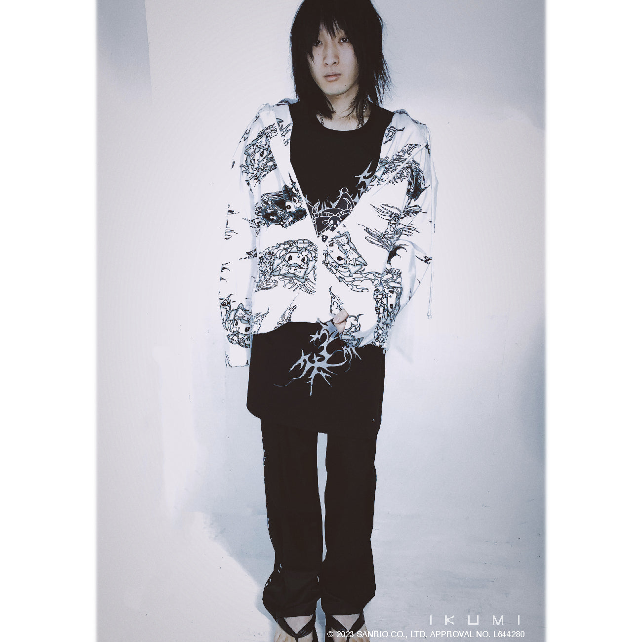 KUROMI×IKUMI FREECE HOODIE
