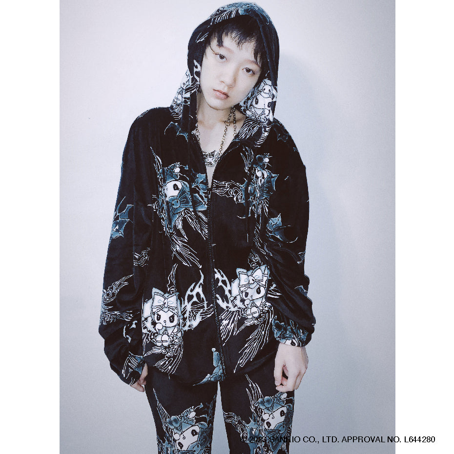 KUROMI×IKUMI FREECE HOODIE