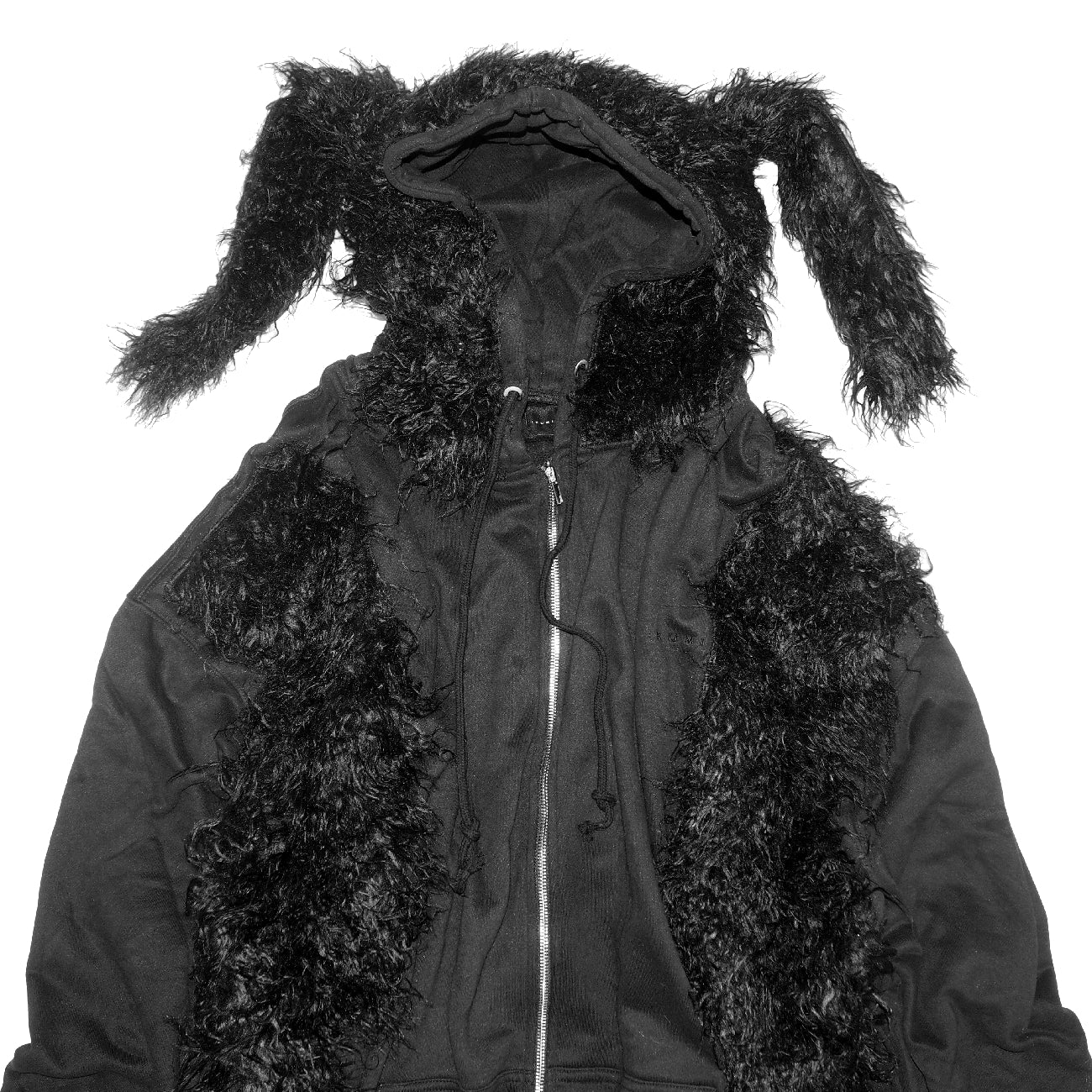 FUR BIG ZIP HOODIE