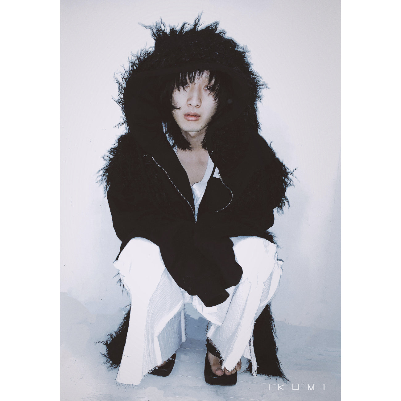 FUR BIG ZIP HOODIE