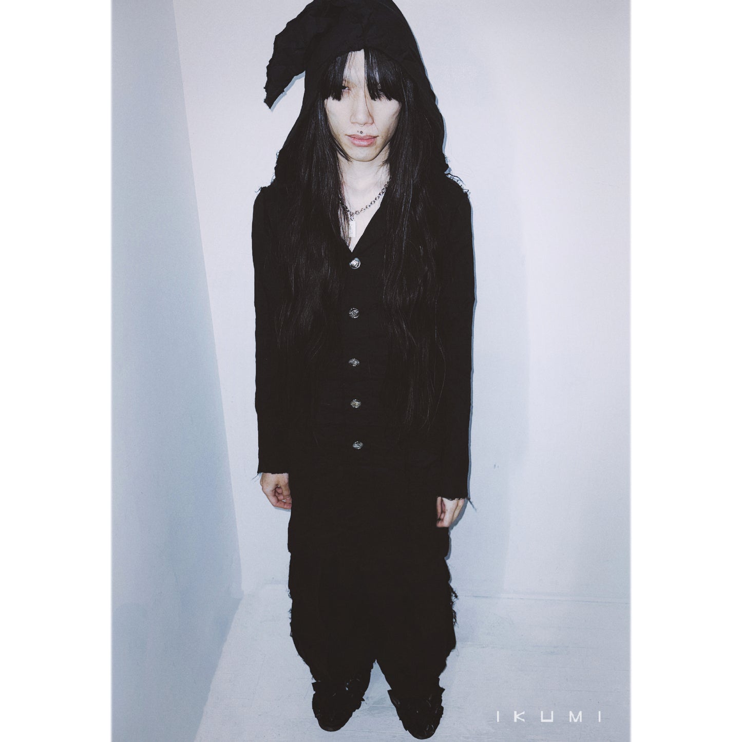 IKUMI×MADARANINGEN Gauze long top