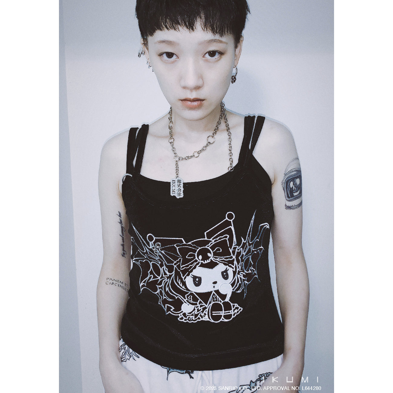 KUROMI×IKUMI PIERCED CAMISOLE