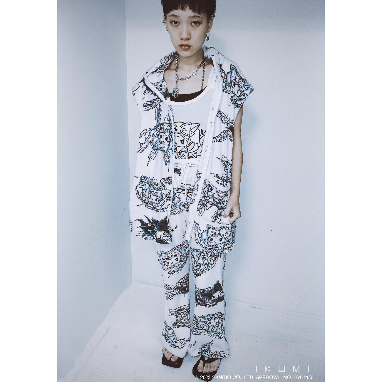 KUROMI×IKUMI FREECE FLARE PANTS