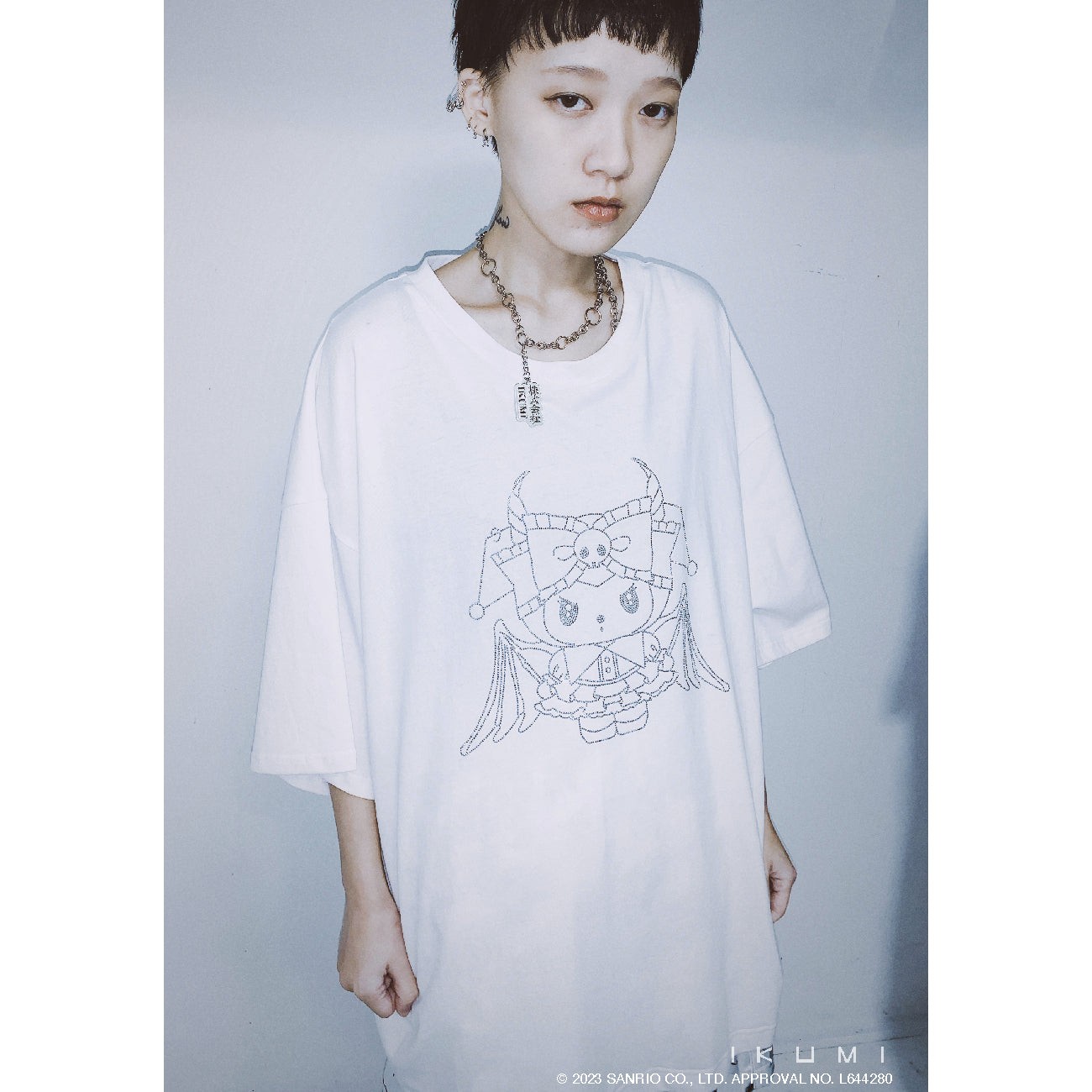 KUROMI×IKUMI RHINESTONE T