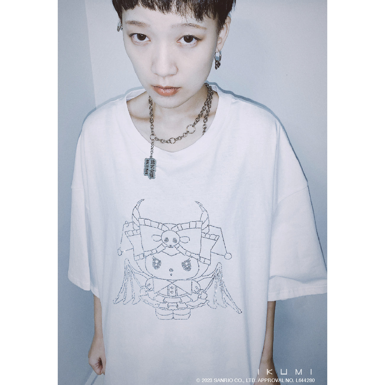 KUROMI×IKUMI RHINESTONE T