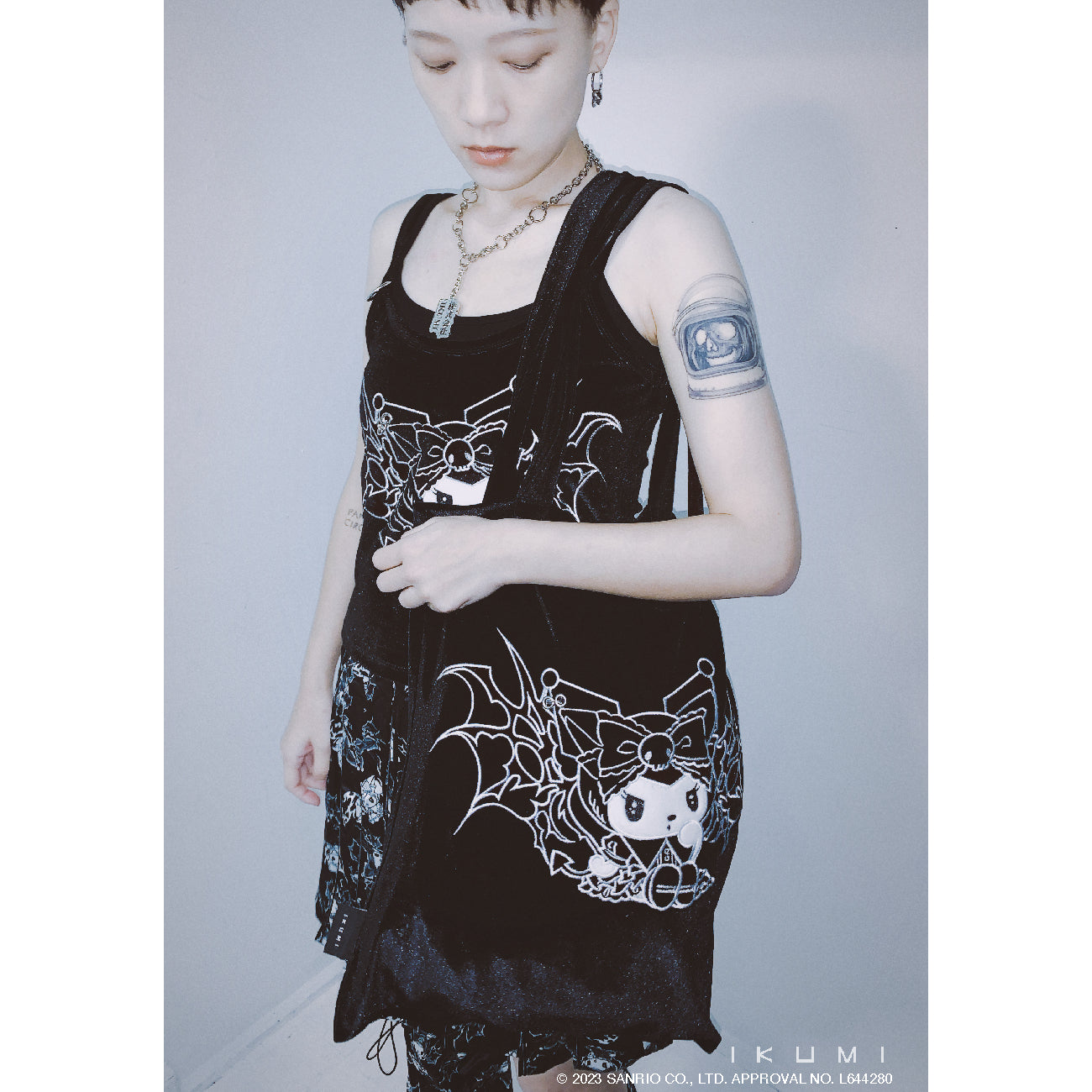 KUROMI×IKUMI PIERCED TOTE
