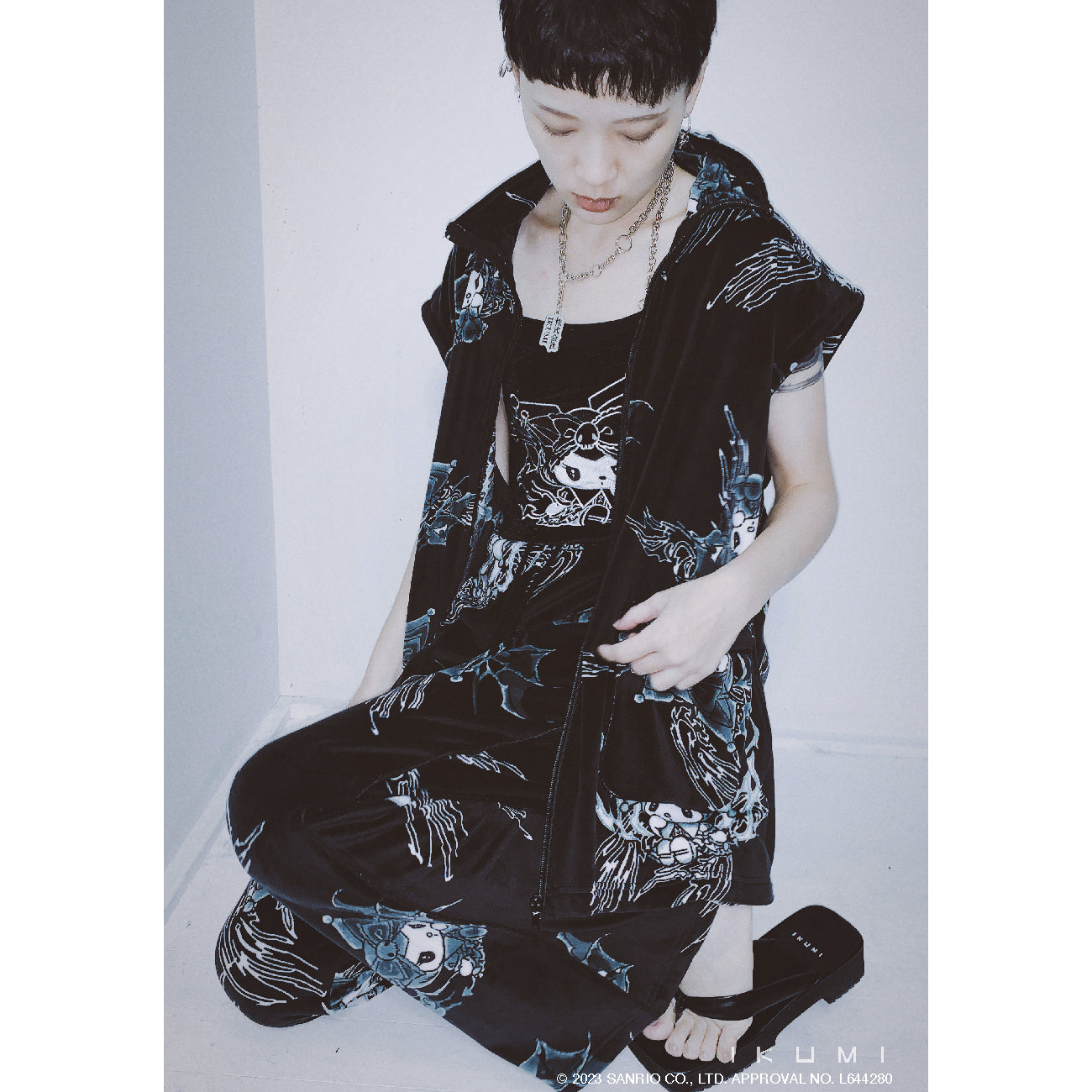 KUROMI×IKUMI FREECE FLARE PANTS