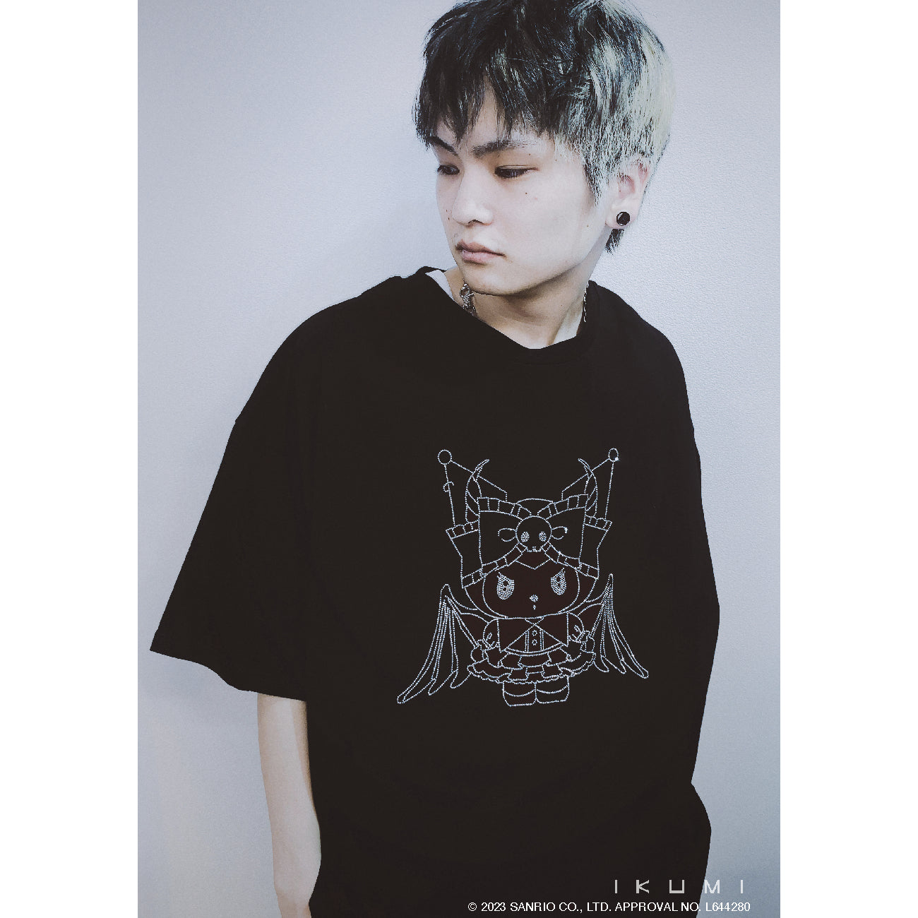 KUROMI×IKUMI RHINESTONE T