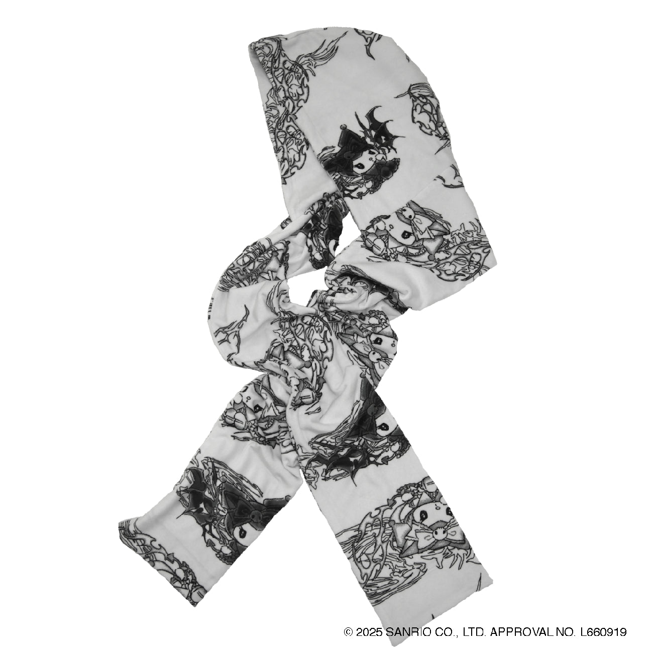 KUROMI×IKUMI HOODIE MUFFLER