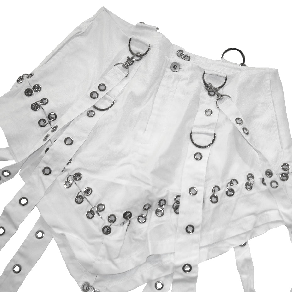 PIERCED MINI SKIRT