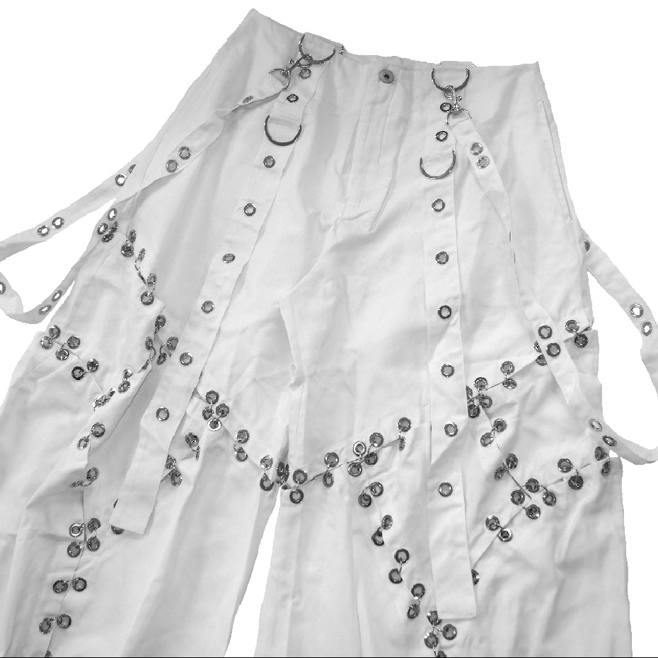 PIERCED LONG PANTS