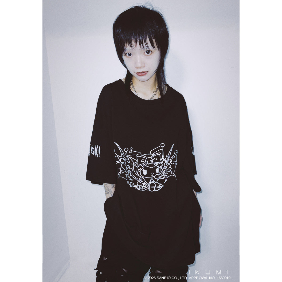 ［十周年企画第五弾商品］KUROMI×IKUMI PIERCED T