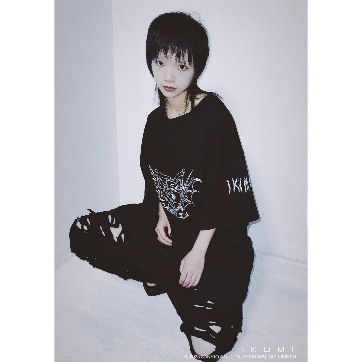 ［十周年企画第五弾商品］KUROMI×IKUMI PIERCED T