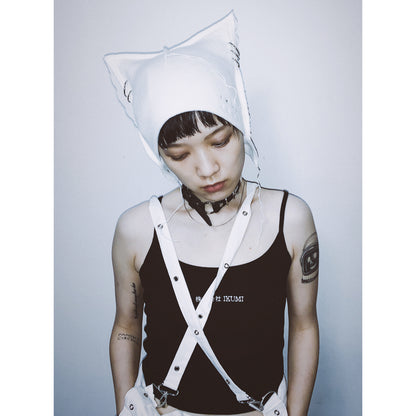 PIERCED HORN KNIT CAP