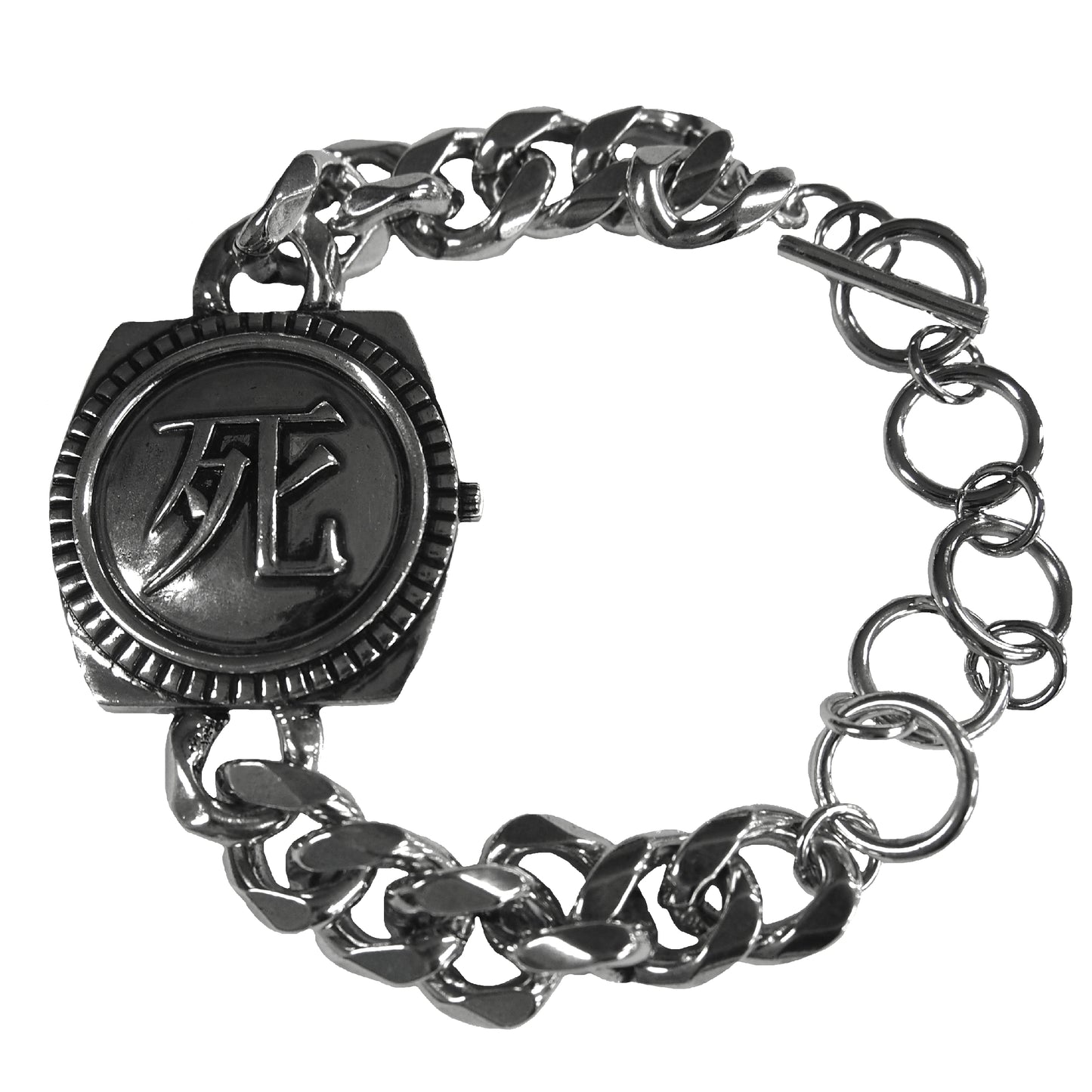 IKUMI×MADARANINGEN 生死 OXIDIZED SILVER PLATED BRACELET