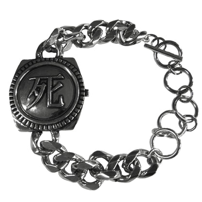 IKUMI×MADARANINGEN 生死 OXIDIZED SILVER PLATED BRACELET