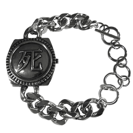 IKUMI×MADARANINGEN 生死 OXIDIZED SILVER PLATED BRACELET