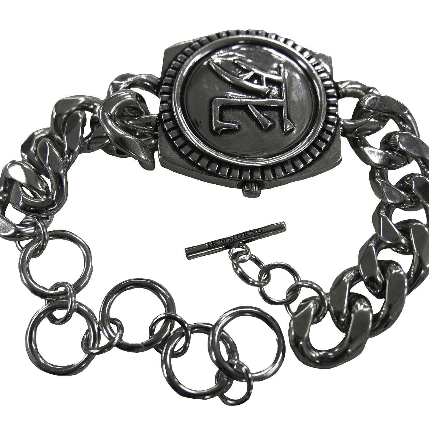 IKUMI×MADARANINGEN 生死 OXIDIZED SILVER PLATED BRACELET