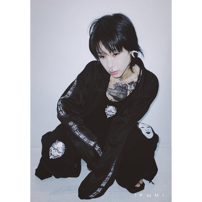 SCATTERED NOH MASKS SWEAT PANTS