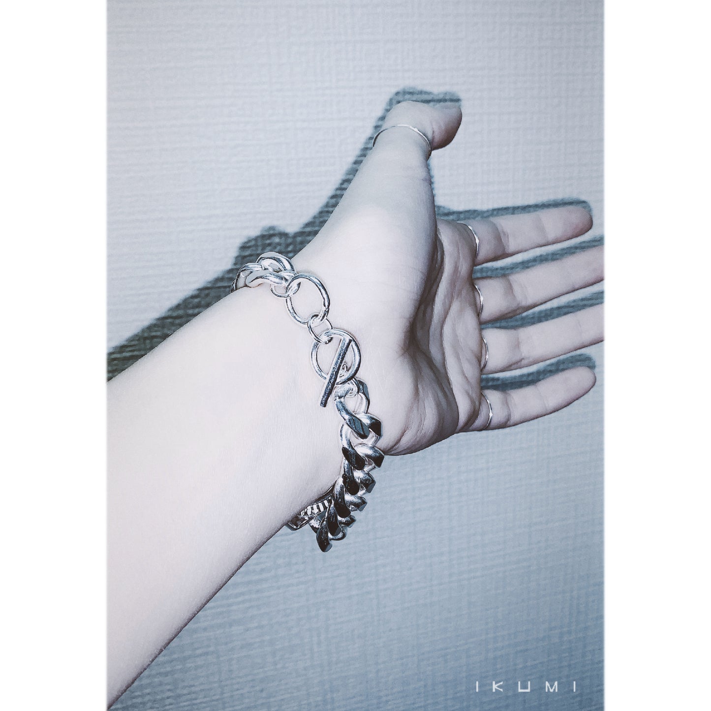 IKUMI×MADARANINGEN 生死 SILVER PLATED BRACELET
