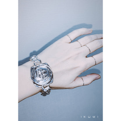IKUMI×MADARANINGEN 生死 SILVER PLATED BRACELET