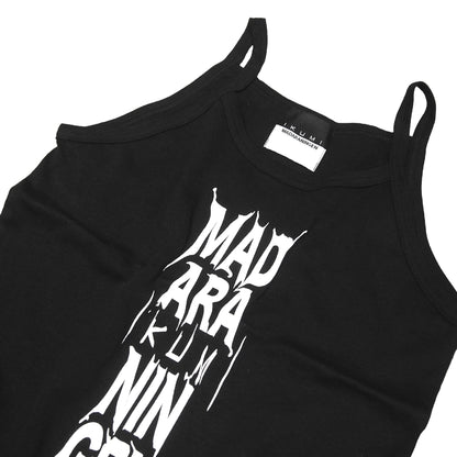 IKUMI×MADARANINGEN BIZZARE LOGO CAMISOLE