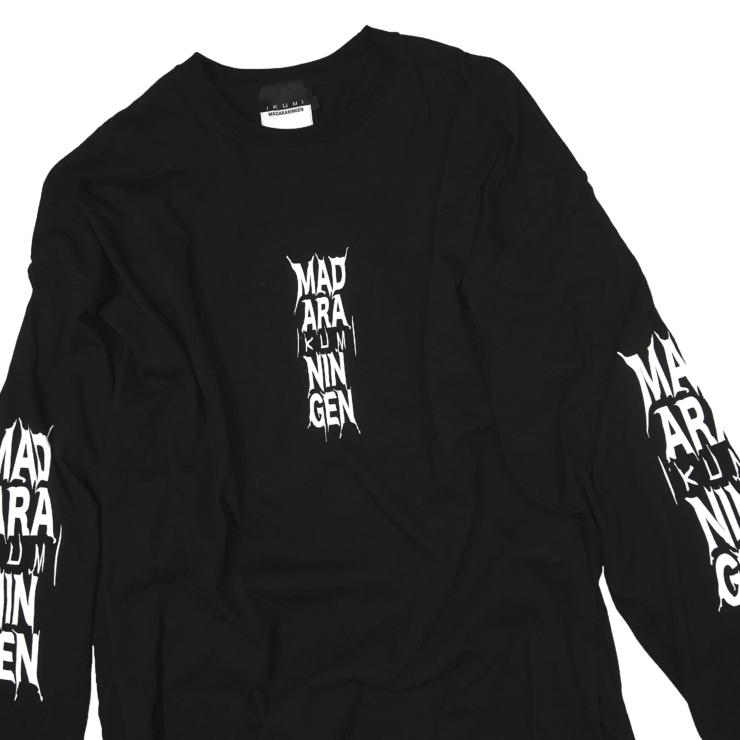 IKUMI×MADARANINGEN Bizzare LOGO Long sleeve t-shirt