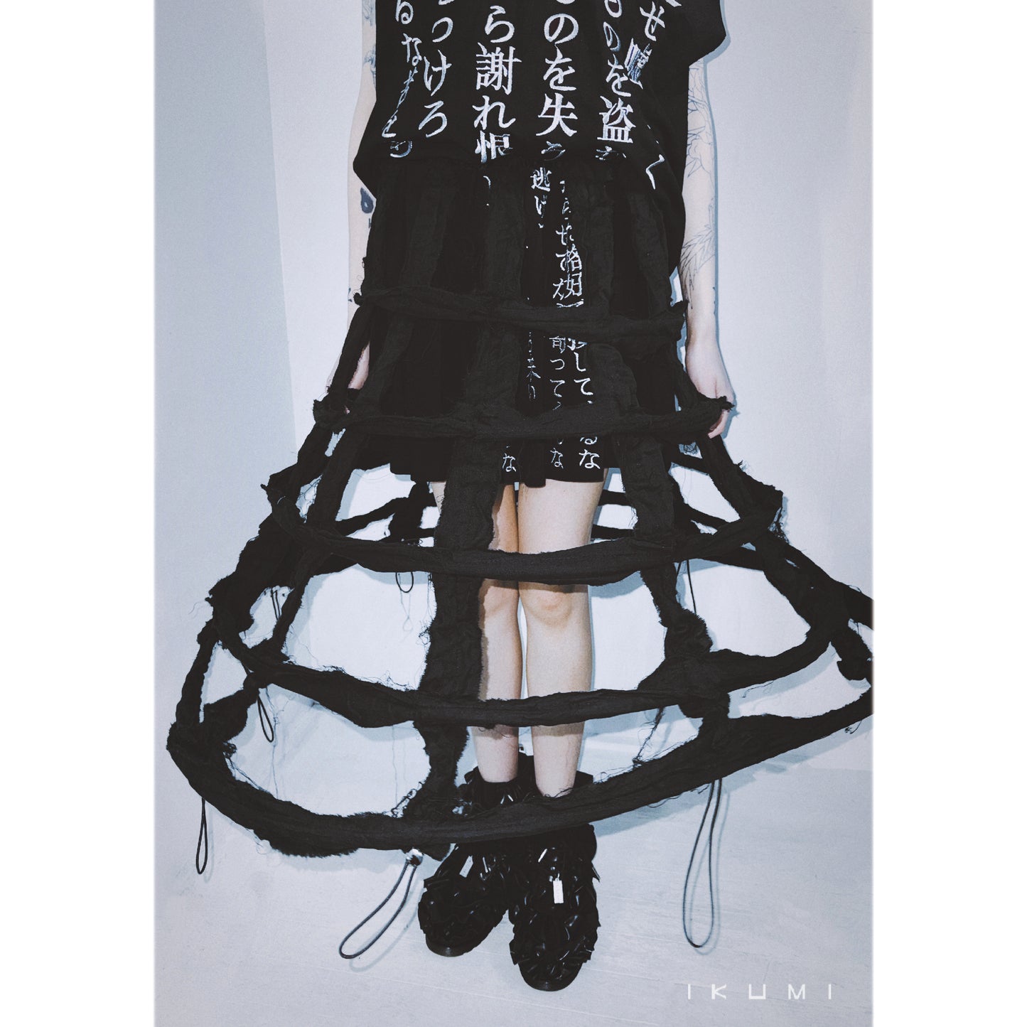 IKUMI×MADARANINGEN Gauze crinoline