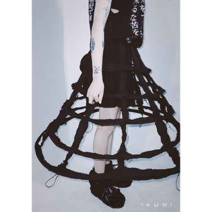 IKUMI×MADARANINGEN Gauze crinoline