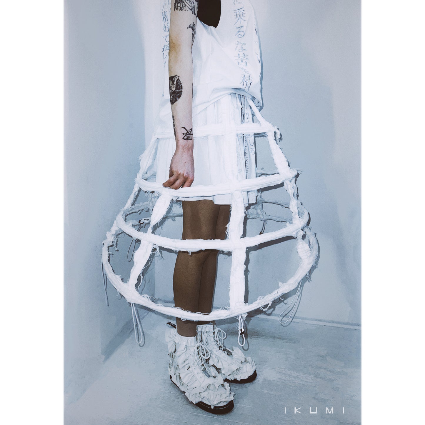 IKUMI×MADARANINGEN Gauze crinoline