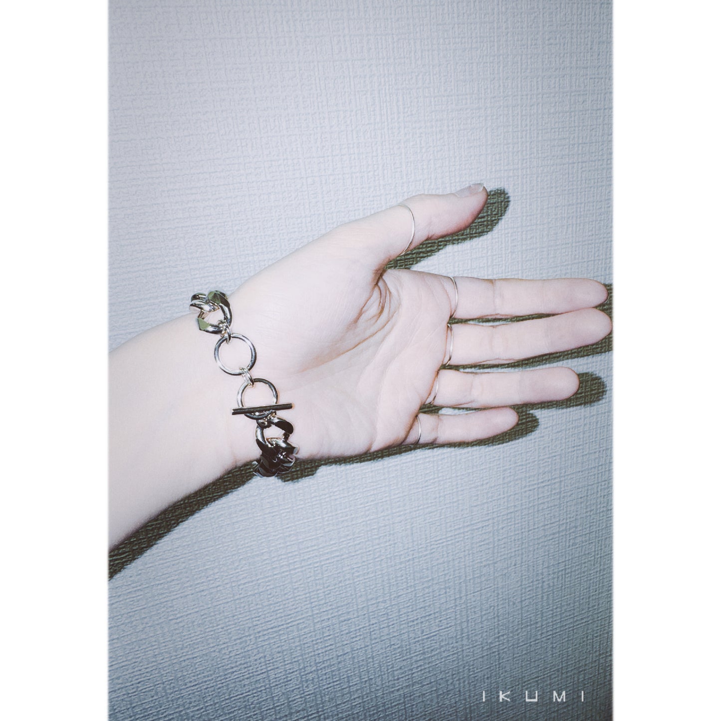 IKUMI×MADARANINGEN 生死 OXIDIZED SILVER PLATED BRACELET