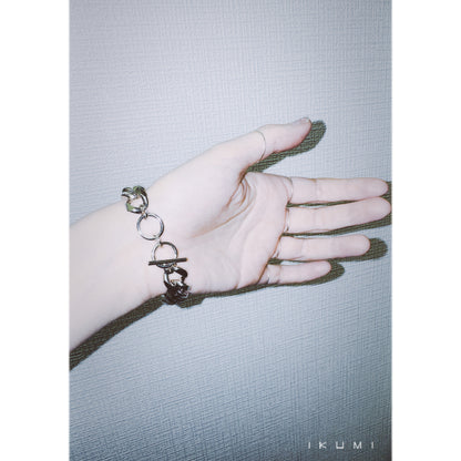 IKUMI×MADARANINGEN 生死 OXIDIZED SILVER PLATED BRACELET