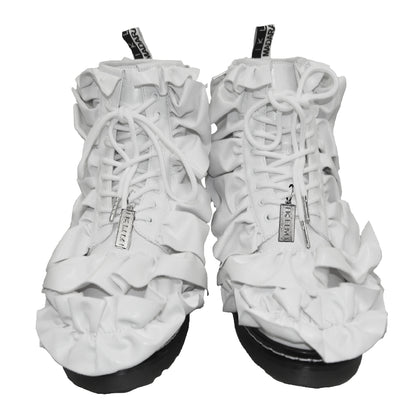 IKUMI×MADARANINGEN Rüschenstiefel