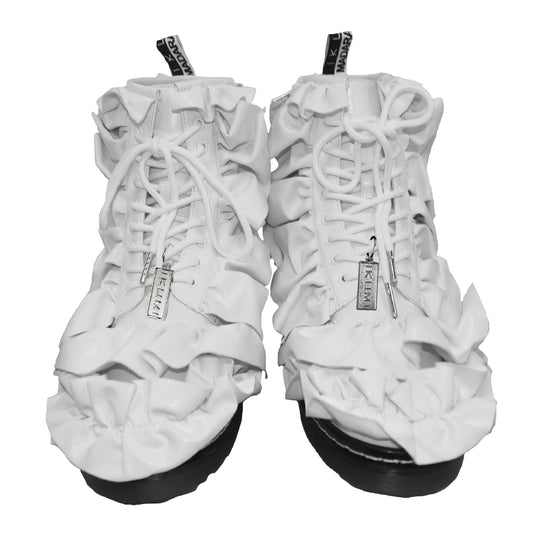 IKUMI×MADARANINGEN FRILL BOOTS