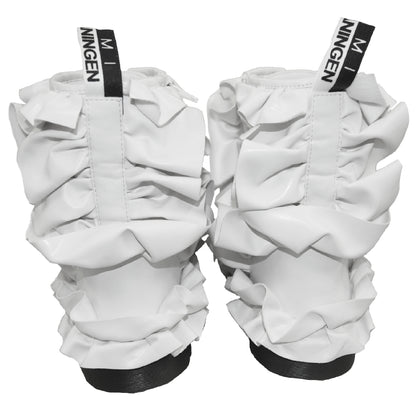 IKUMI×MADARANINGEN Rüschenstiefel