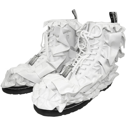 IKUMI×MADARANINGEN Rüschenstiefel