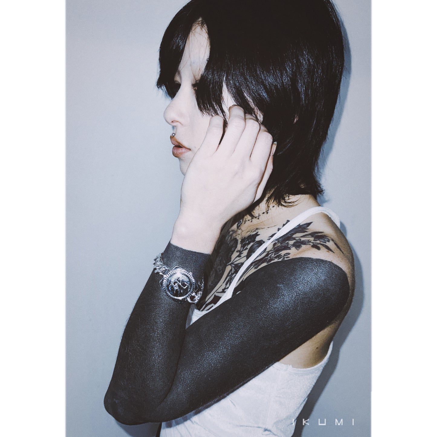 IKUMI×MADARANINGEN 生死 SILVER PLATED BRACELET