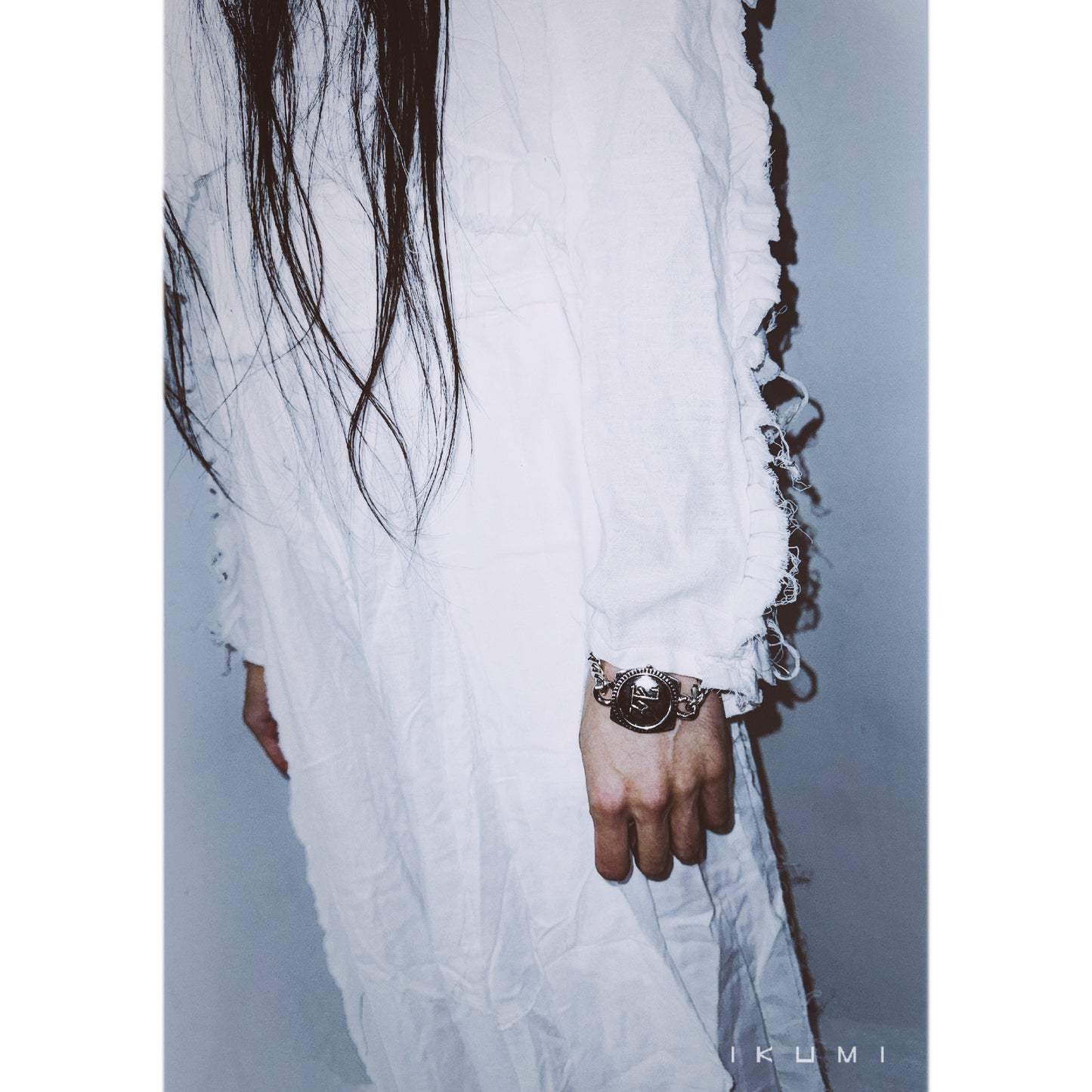 IKUMI×MADARANINGEN 生死 OXIDIZED SILVER PLATED BRACELET
