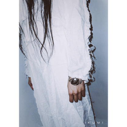 IKUMI×MADARANINGEN 生死 OXIDIZED SILVER PLATED BRACELET