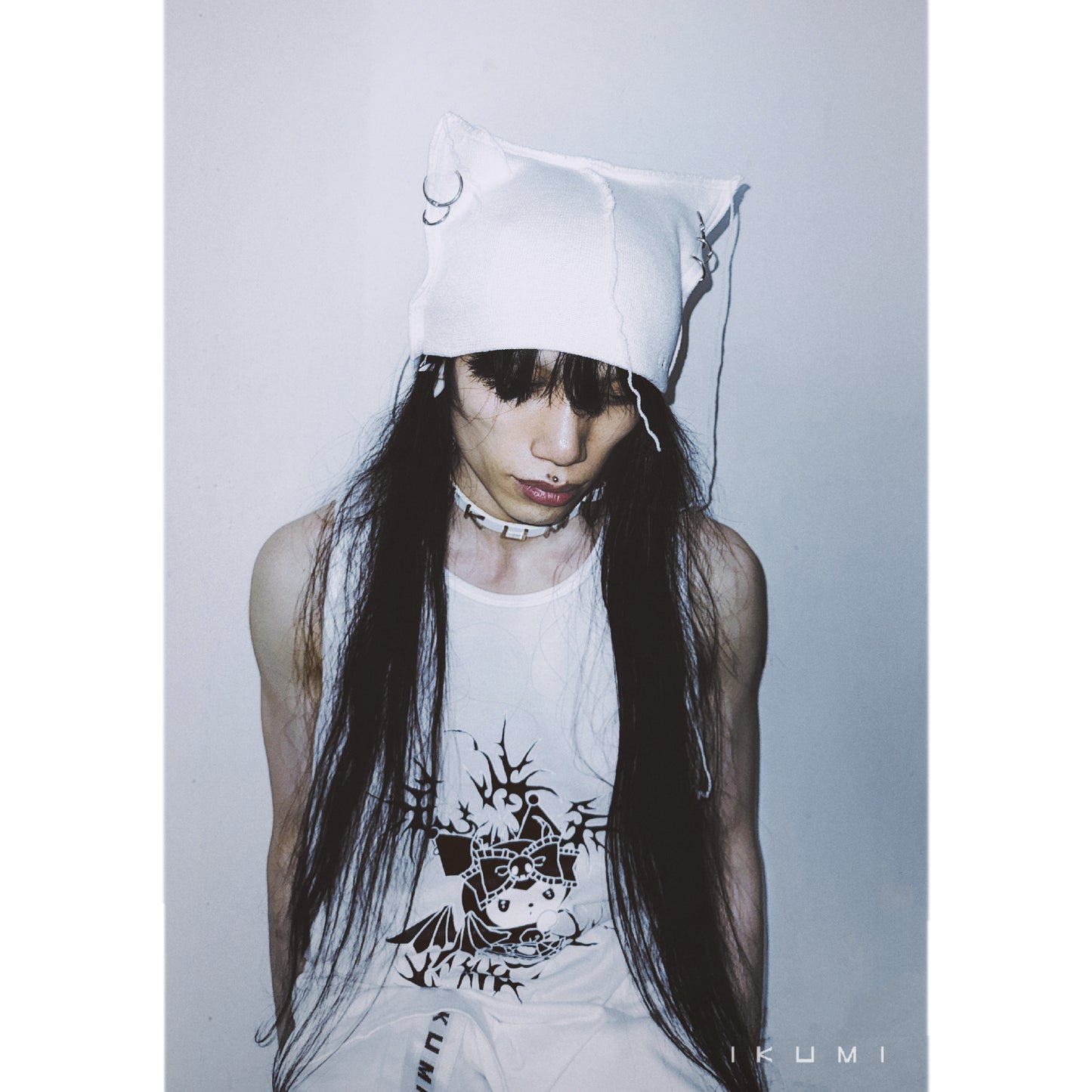 PIERCED HORN KNIT CAP