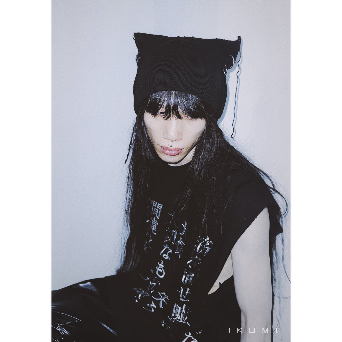 PIERCED HORN KNIT CAP