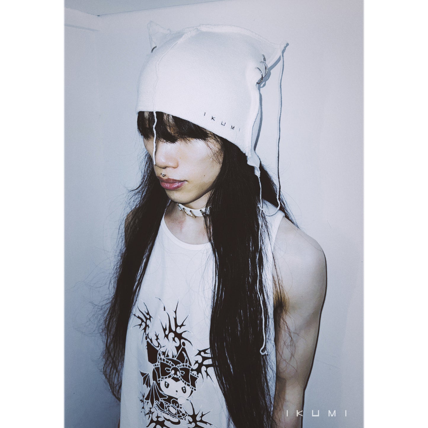 PIERCED HORN KNIT CAP