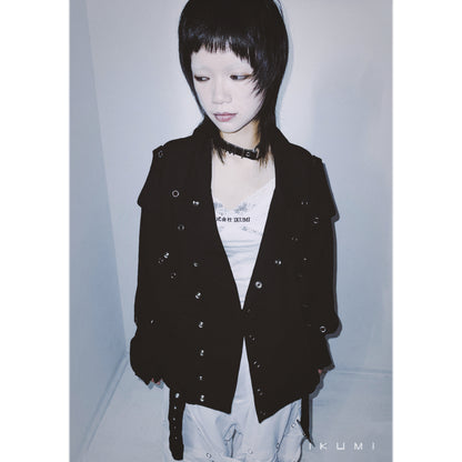 【SALE】DENIM-BIKER MIT SNAPBOTTON